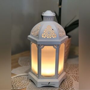 Young Living Cream Lantern Accent